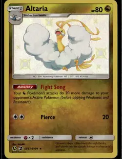 Altaria Shiny Holo Rare Hidden Fates: Shiny Vault SV37/SV94 Dragon Holo Pokemon - Image 1