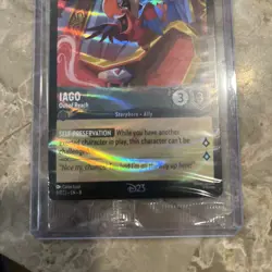 2025 Disney Lorcana D23 Promo Iago 8/D23 Gold Member Exclusive Foil Card Sealed - Image 3