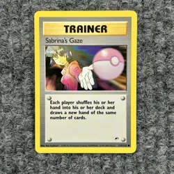 VTG Pokemon Gym Heroes Sabrina's Gaze 125/132 Regular Common NM - Image 1