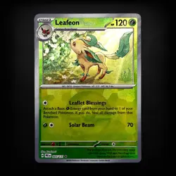 Pokemon TCG Prismatic Evolutions Leafeon (Poke Ball Pattern) #005/131 Rare NM - Image 1