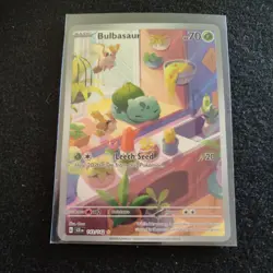 Pokemon Bulbasaur 143/142 SV07: Stellar Crown Illustration Rare Full Art Holo - Image 1