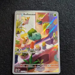 Pokemon Bulbasaur 143/142 SV07: Stellar Crown Illustration Rare Full Art Holo - Image 4