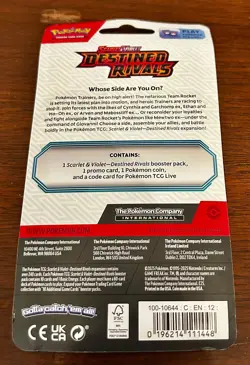 Pokemon Destined Rivals Blister Pack | Eevee Promo | BRAND NEW - Image 2