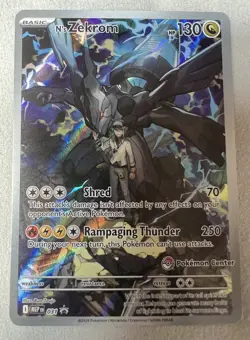 Pokemon TCG N’s Zekrom Mega Evolution Promo 031 Pokemon Center Stamp - Image 1