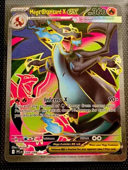Pokemon TCG Mega Charizard X ex Ultra Rare 360 HP 109/094 Phantasmal Flames Holo - Image 1