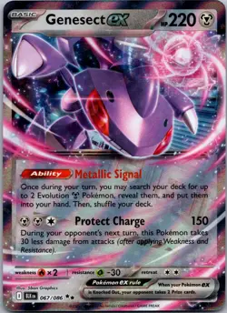 POKEMON GENESECT EX 067/086 HOLO DOUBLE RARE BLACK BOLT NM/M - Image 1