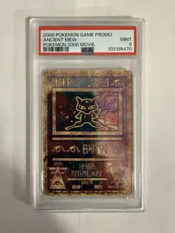 Pokemon Ancient Mew Promo Holo Pokemon 2000 Movie PSA 9 Wizards of the Coast - Image 1