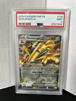 PSA 9 MINT 2023 Pokemon Paradox Rift GHOLDENGO EX #139 Holo - Image 5