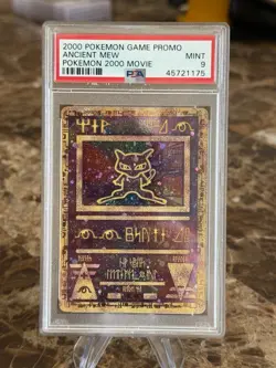 2000 Pokemon Movie Promos Ancient Mew PSA 9 - Image 1