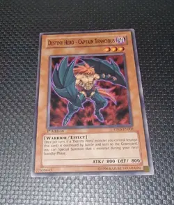 Destiny Hero - Captain Tenacious - DP05-EN002 - 1st Edition YuGiOh! TCG - Image 1