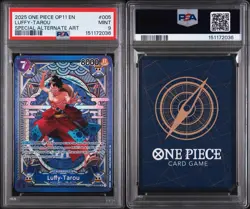 2025 One Piece OP11 Luffy Tarou Special Alternate Art SP #005 PSA 9 Mint - Image 3