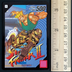Guile 4 Street Fighter 2 Super Barcode Wars Card Bandai Japanese - Image 2