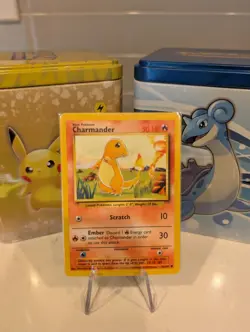 Pokemon TCG Charmander Base Set Card 46/102 Regular Shadowless - Image 1