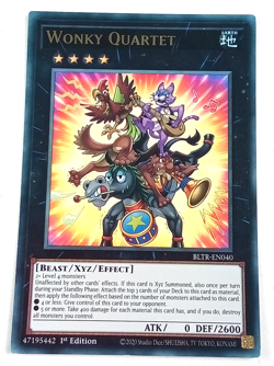 Wonky Quartet Bltr-en040 Holo 1st Edition Yu Gi Oh Card 2020 - Image 1