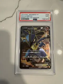 PSA 9 - Lucario EX - XY3 099 SR - Japanese Pokemon Card - Rising Fist 2014 - Image 1