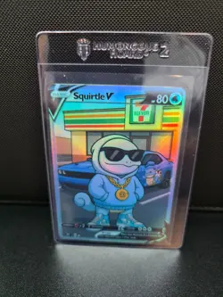 CUSTOMmade 1 madeTOorder full art holo pokemon card PTL606 Squirtle - Image 1