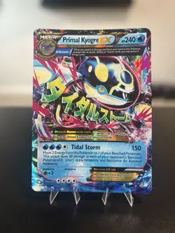 JUMBO CARD = Primal Kyogre EX HOLO 55/160 Full Art Ultra Rare - XY Pokemon Card - Image 1