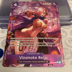 Bandai Vinsmoke Reiju OP12-063 Super Rare Foil Alternate Art One Piece Card Game - Image 2