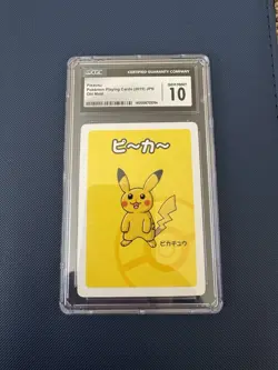 Pokemon Playing Cards (2019) JPN Old Maid Pikachu CGC GEM MINT 10 Japanese - Image 1
