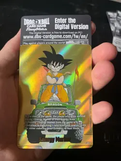 Bandai Dragon Ball Super Card Game Fusion World Son Goku Holo Energy Marker - Image 1