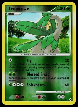 Pokemon Card - Tropius Rising Rivals 52/111 Reverse Holo Uncommon - Image 1