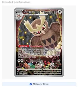 Noctowl 141 Sv: Scarlet & Violet Promo Cards Holo - Image 1