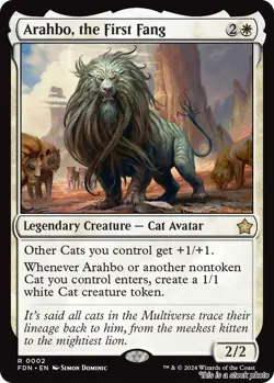 Arahbo, the First Fang [FDN - 2] - NM TCG MTG - Image 1