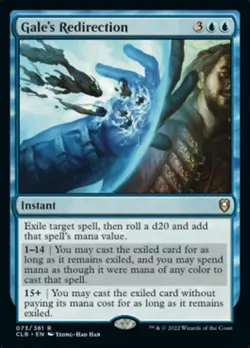 x1 Gale's Redirection - Foil R MTG Commander Legends: Battle for Baldur's Gate M - Image 1