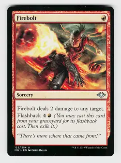 MTG, Modern Horizons, Firebolt, regular, No.122, U - Image 1