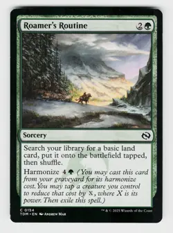 MTG, Tarkir: Dragonstorm, Roamer's Routine, regular, No.154, C - Image 1