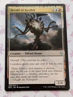MTG Herald of Kozilek Battle for Zendikar Uncommon NM - Image 1