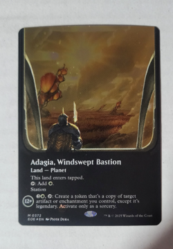 ADAGIA WINDSWEPT BASTION - Border, Galaxy Foil - Edge of Eternities - MTG Mythic - Image 1