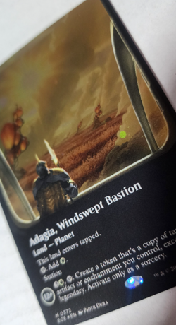 ADAGIA WINDSWEPT BASTION - Border, Galaxy Foil - Edge of Eternities - MTG Mythic - Image 2