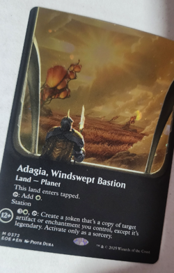 ADAGIA WINDSWEPT BASTION - Border, Galaxy Foil - Edge of Eternities - MTG Mythic - Image 3