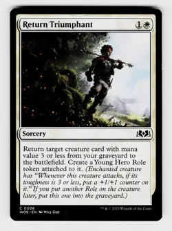 MTG, Wilds of Eldraine, Return Triumphant, regular, No.26, C - Image 1