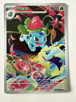 Pokemon Ivysaur 134/132 Illustration Rare Mega Evolution Holo NM Fresh! - Image 1