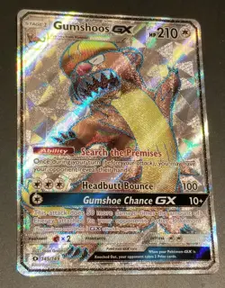 GUMSHOOS GX 145/149 Full Art Ultra Rare Holo Sun & Moon Base Set NM Pokemon TCG - Image 3