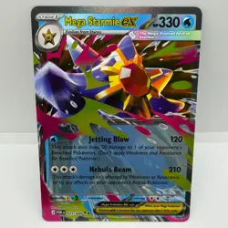 Pokemon TCG Mega Starmie ex Holo Double Rare ME03: Perfect Order 021/088 NM - Image 1