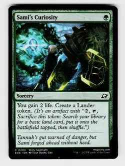 MTG, Edge of Eternities, Sami's Curiosity, regular, No.203, C - Image 1