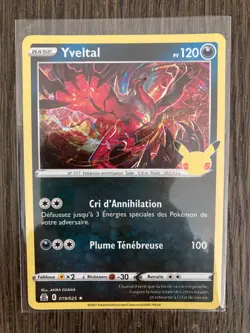 Carte Pokemon Yveltal 019/025 Celebrations 25 ans Neuve FR - Image 1