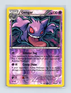 Gengar 35/83 Holo Rare Generations Pokemon Reverse Holo Lightly Played - Image 1