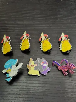 Pokemon TCG Official Lot Of 7 Enamel Pins - Image 1