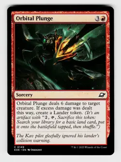 MTG, Edge of Eternities, Orbital Plunge, regular, No.149, C - Image 1