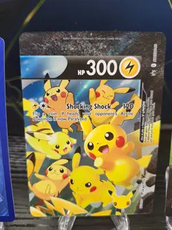 POKEMON! Pikachu V-Union SwSH Black Star Promo Set of 4 NM - Image 4