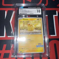 Pokemon CGC 10 Pikachu Illustration Contest 2024 Promo 214 Scarlet & Violet - Image 1