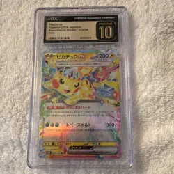 Pikachu ex Holo Sv8 Super Electric Breaker 033/106 CGC 10 Japanese - Image 1