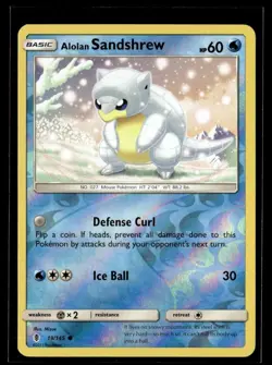2017 Sun & Moon - Guardians Rising as2 Alolan Sandshrew Basic/Common #19 - Image 1