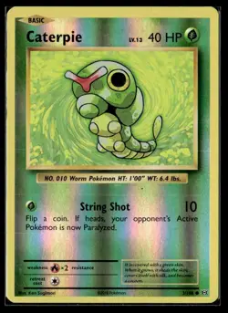 2016 XY - Evolutions Reverse Holo 1 Caterpie Basic/Common #3 - Image 1