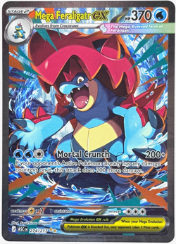 Pokemon Mega Feraligatr ex Ascended Heroes 274/217 Special Illustration Rare TCG - Image 1