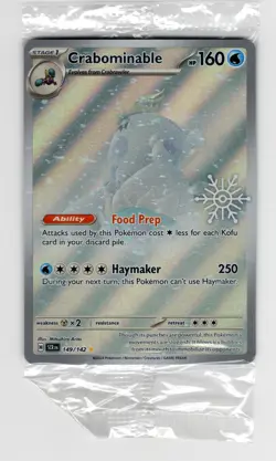 Crabominable 149/142 Holiday Calendar Stamped Promo Pokemon Sealed - Image 1